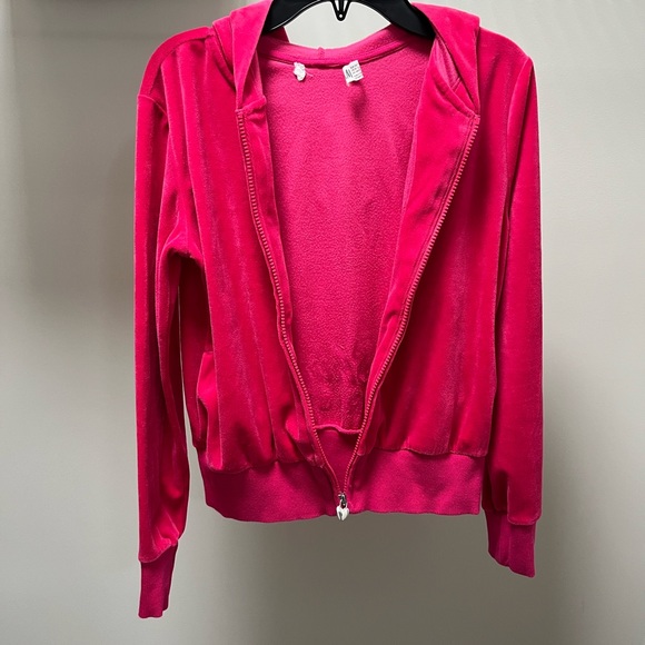 H&M Velour Shine Bright Crystalized Hoodie - Picture 7 of 9